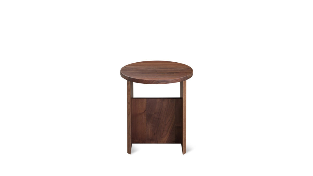 Tabouret de campagne, noyer américain