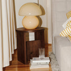 Tabouret de campagne, noyer américain