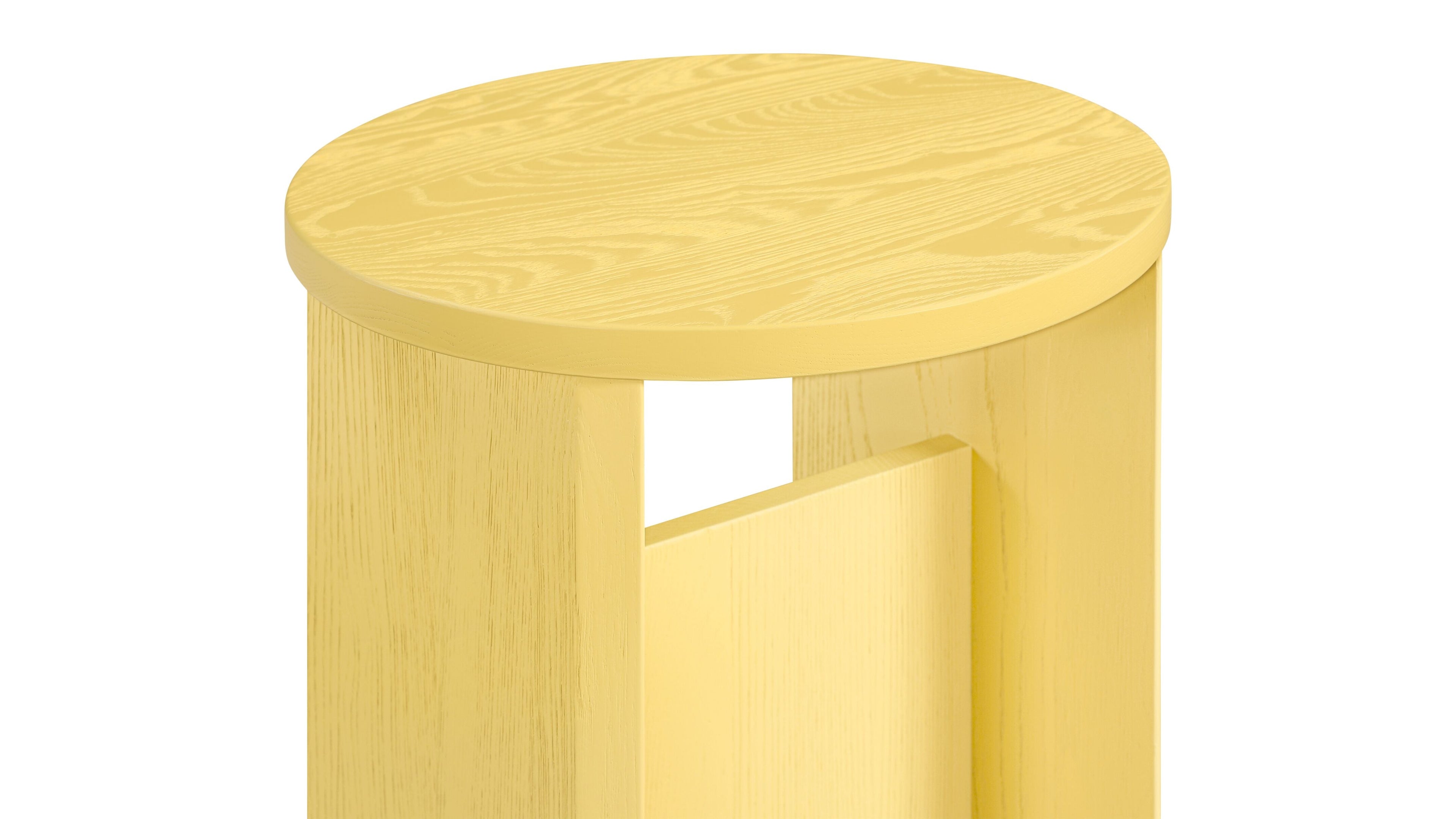 Tabouret de campagne, édition limitée, citron