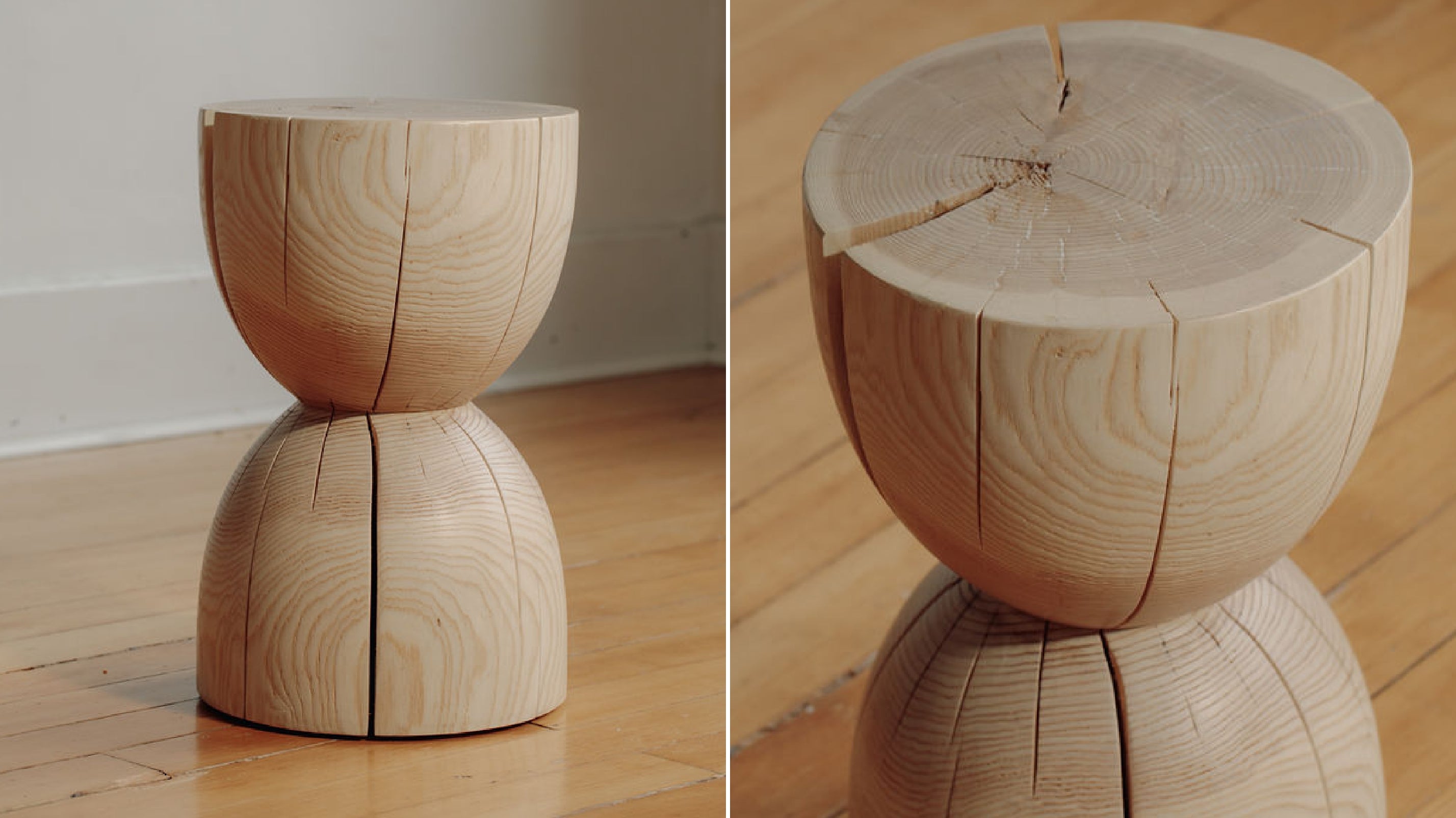 Tabouret de la côte ouest, frêne