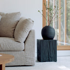 Tabouret d'Amalfi, pin brûlé