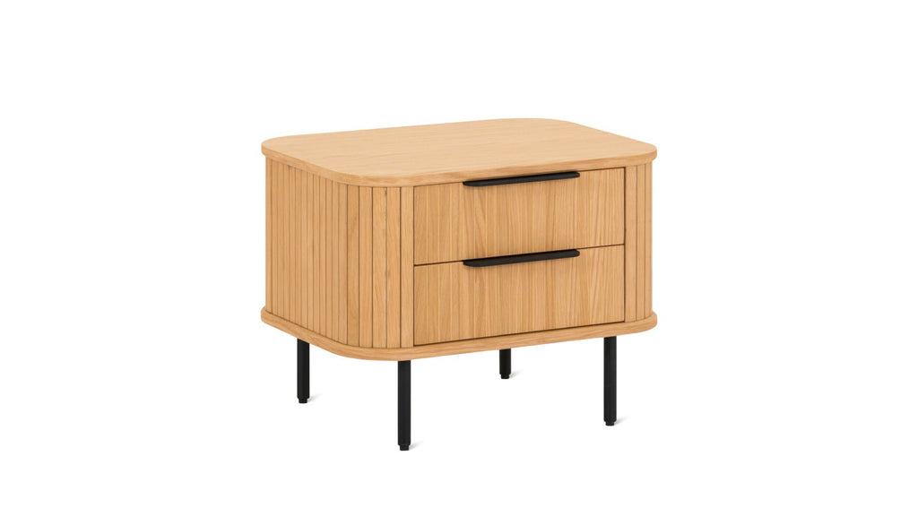 Table de chevet Easy Edge, chêne blanc