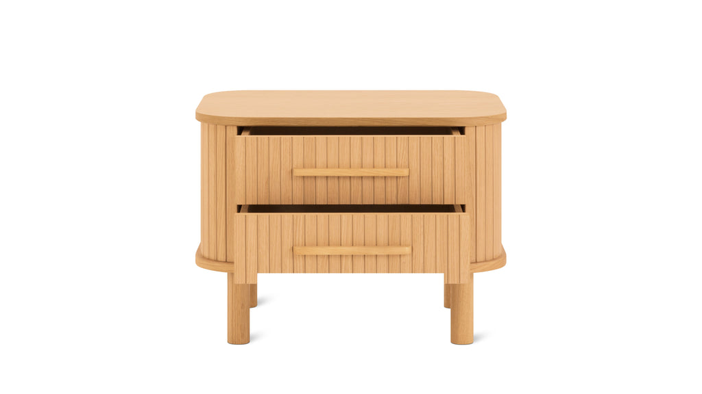 Table de chevet Easy Edge, tout en bois, chêne blanc