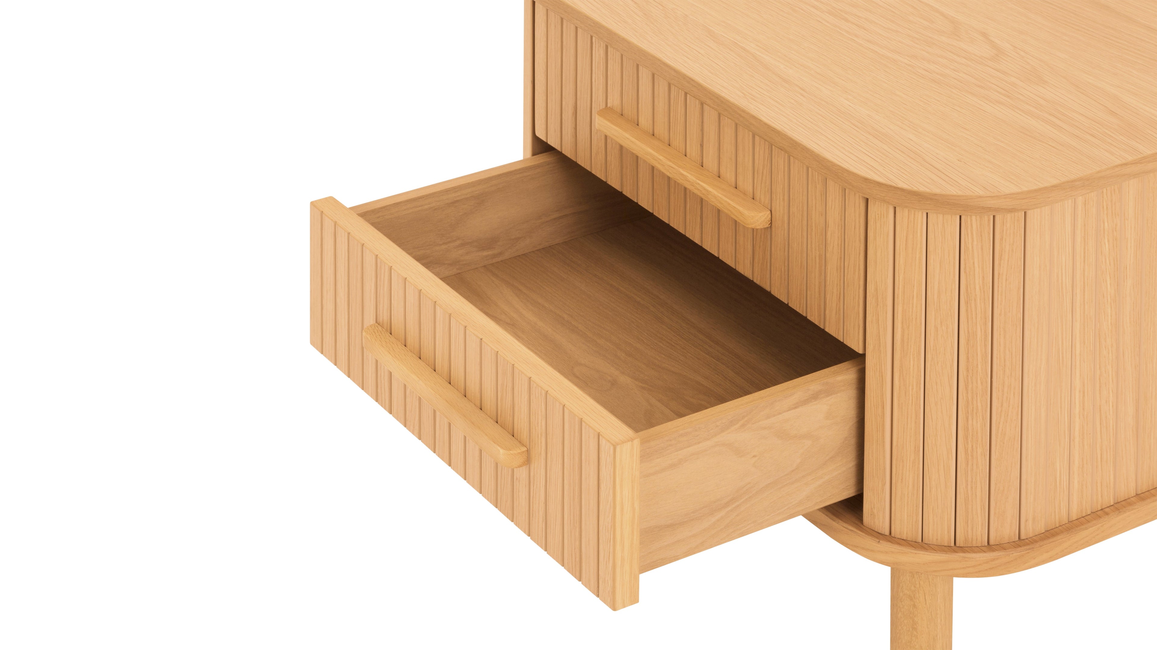 Table de chevet Easy Edge, tout en bois, chêne blanc