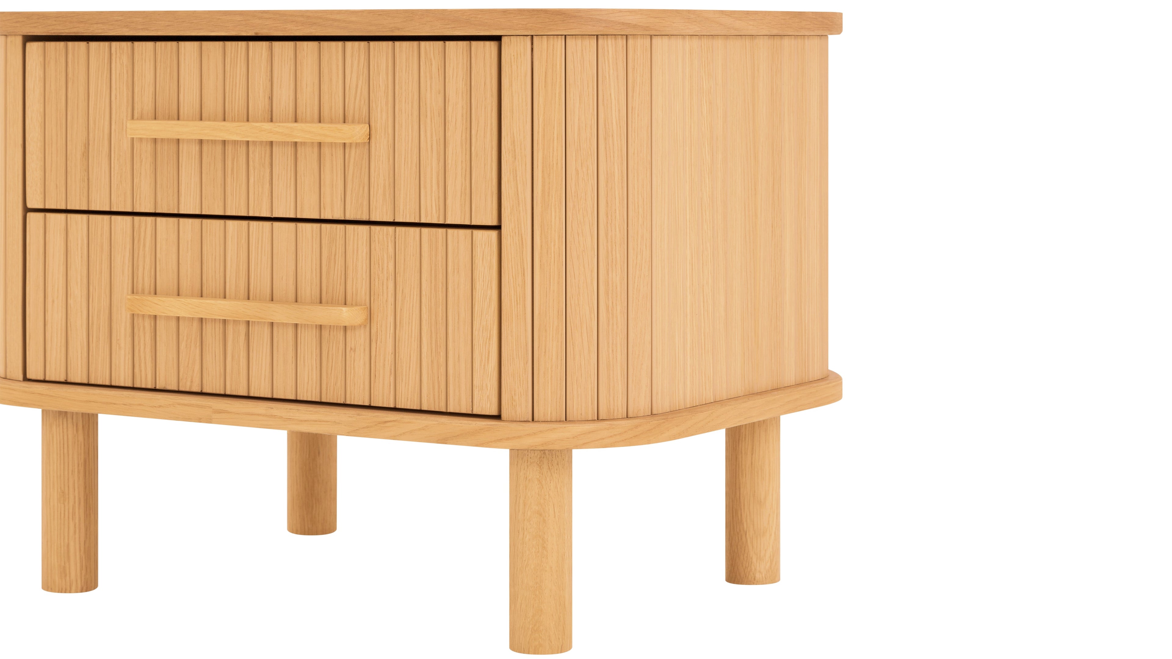 Table de chevet Easy Edge, tout en bois, chêne blanc