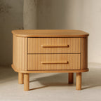 Table de chevet Easy Edge, tout en bois, chêne blanc