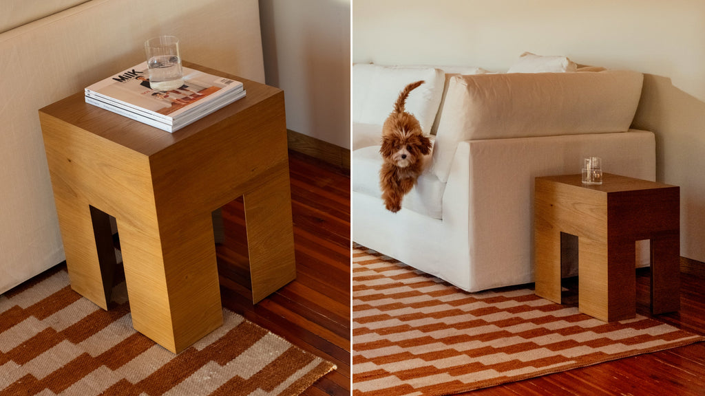 Table d'appoint On The Block, chêne