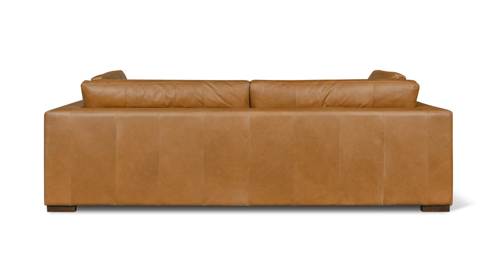 Canapé bas Lay, 2,5 places, beige doré