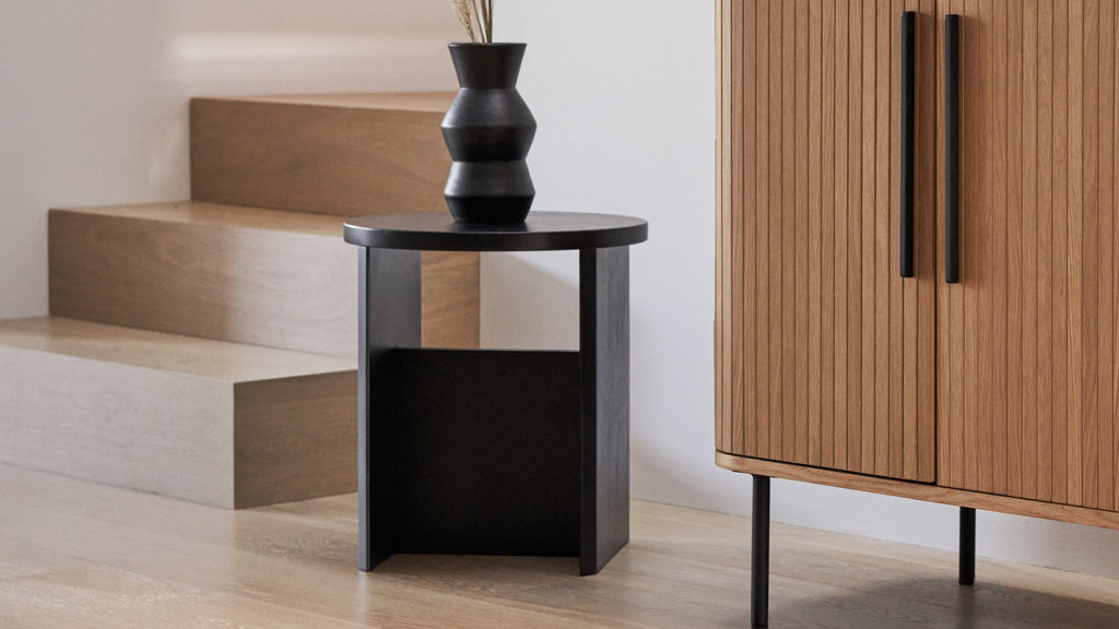 Tabouret de bar, comptoir, chêne noir