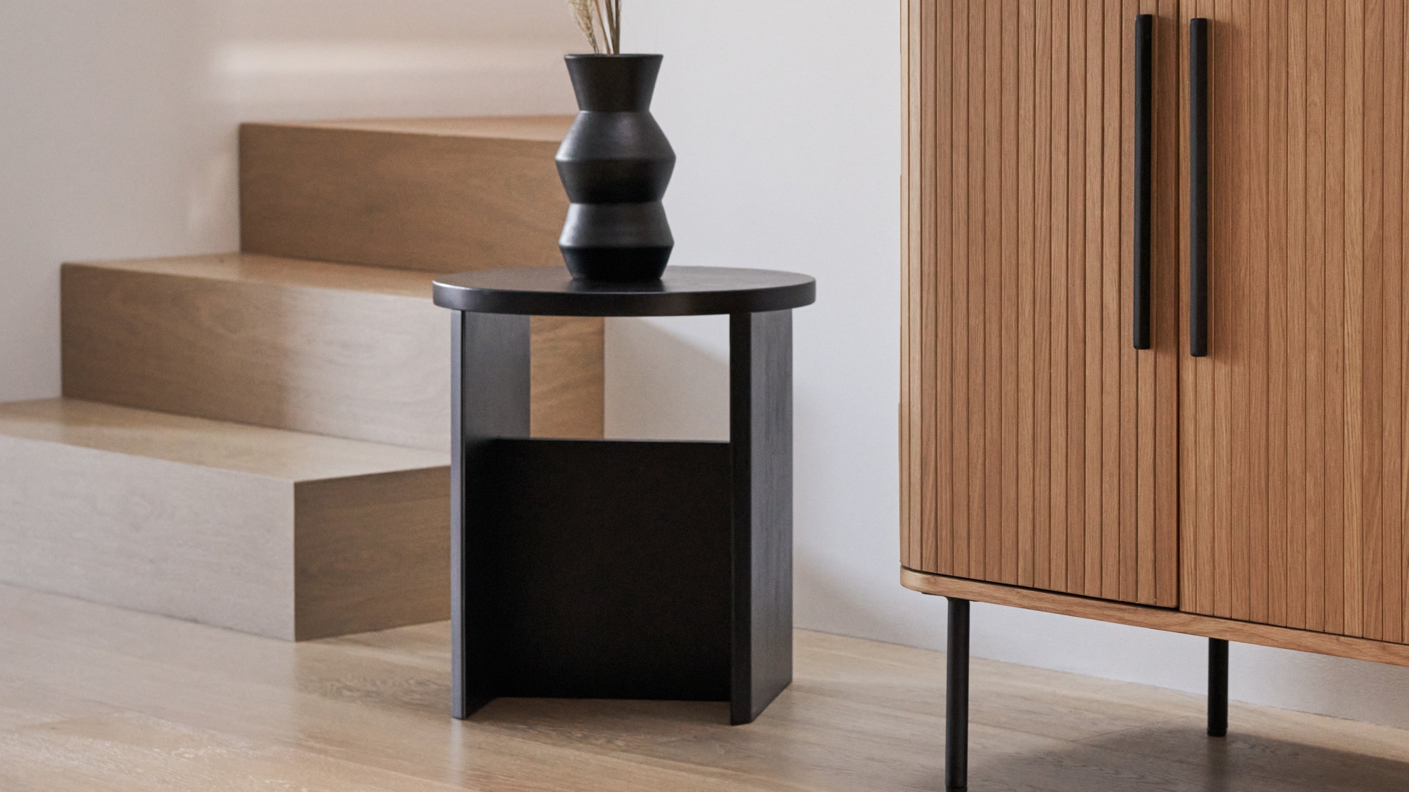 Tabouret de bar, comptoir, chêne noir