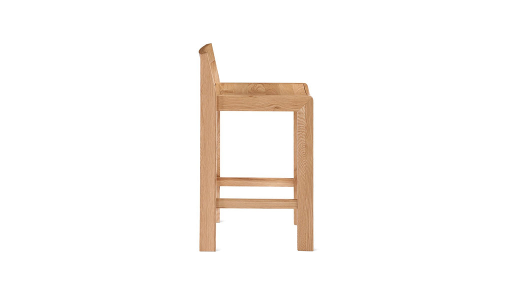 Tabouret de bar Plane, comptoir, chêne