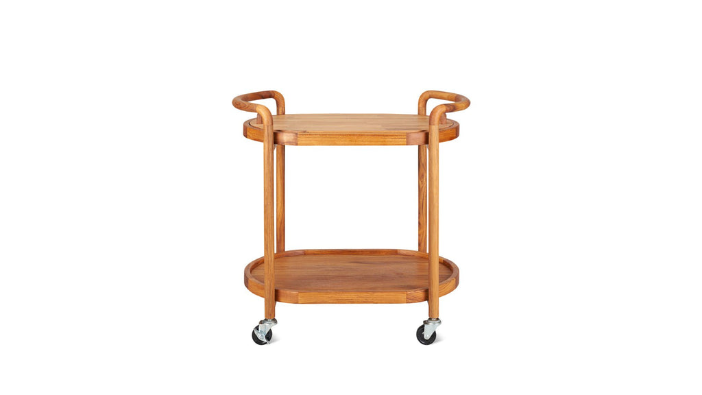 Chariot de bar Stir It Up, en teck