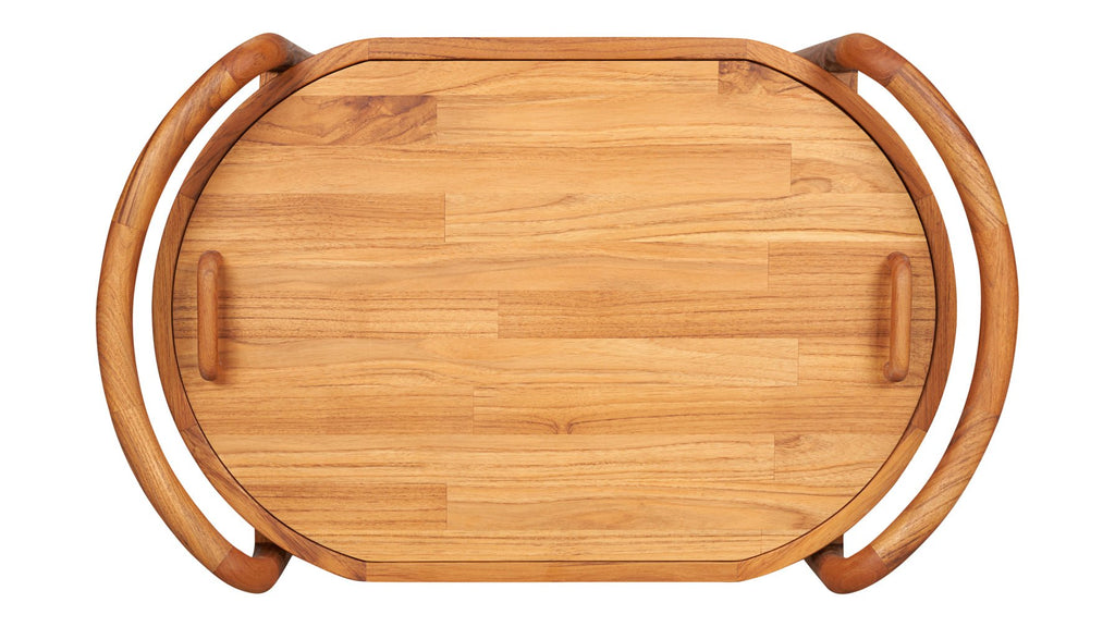 Chariot de bar Stir It Up, en teck