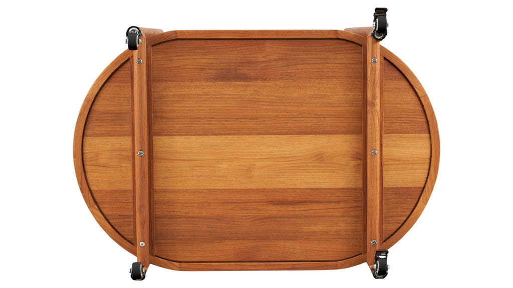 Chariot de bar Stir It Up, en teck