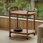 Chariot de bar Stir It Up, en teck