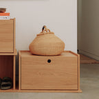 Système de rangement Keep Stacking fermé, chêne blanc