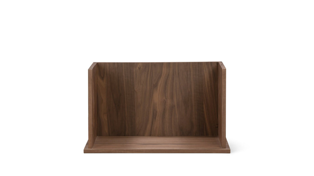 Système de rangement empilable Keep Stacking, ouvert, noyer