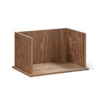 Système de rangement empilable Keep Stacking, ouvert, noyer