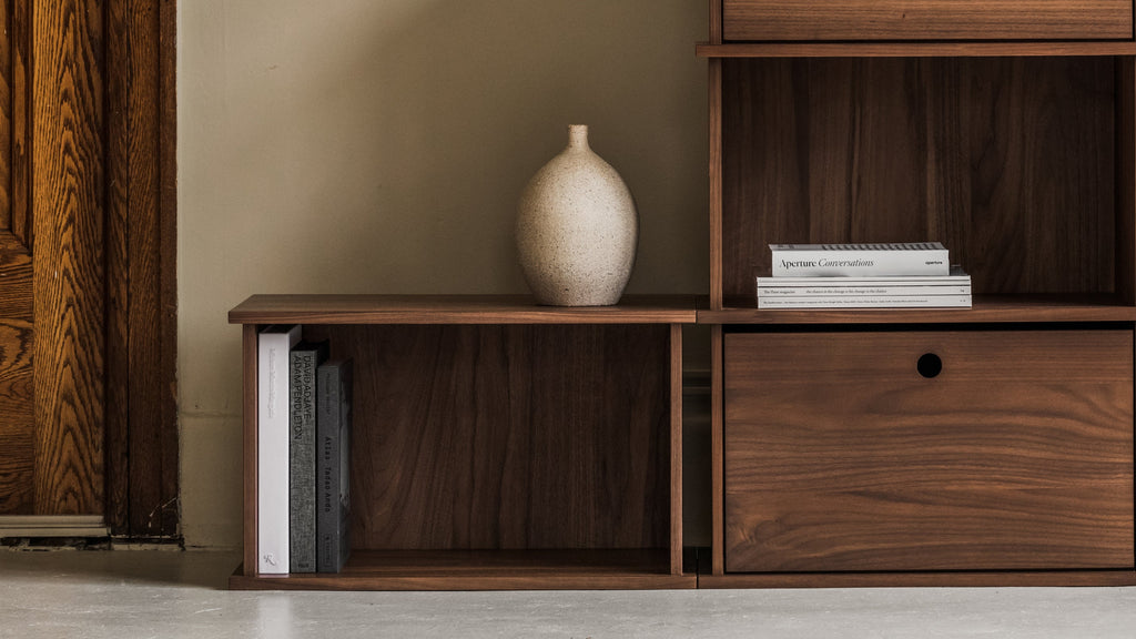 Couvercle empilable, noyer