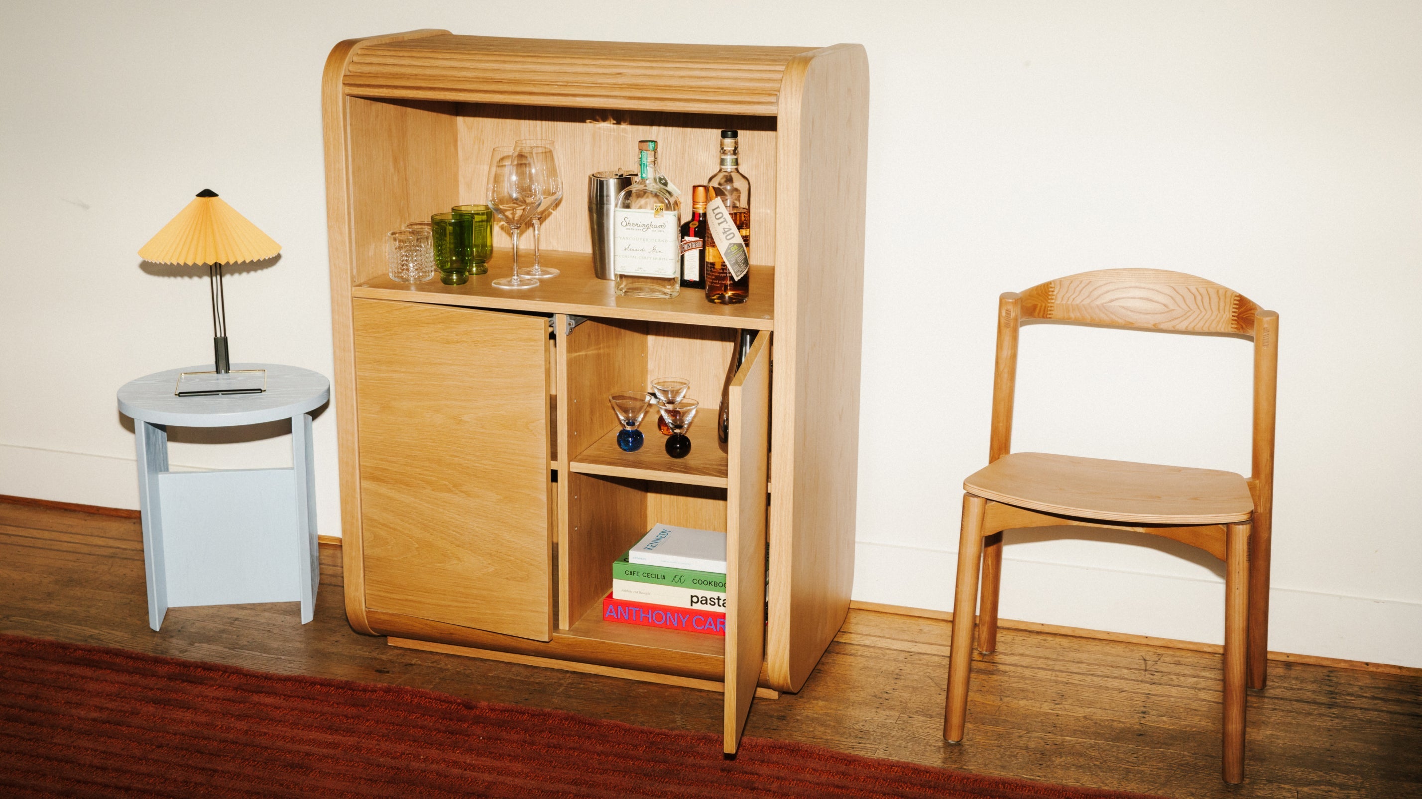 Armoire coulissante, chêne blanc