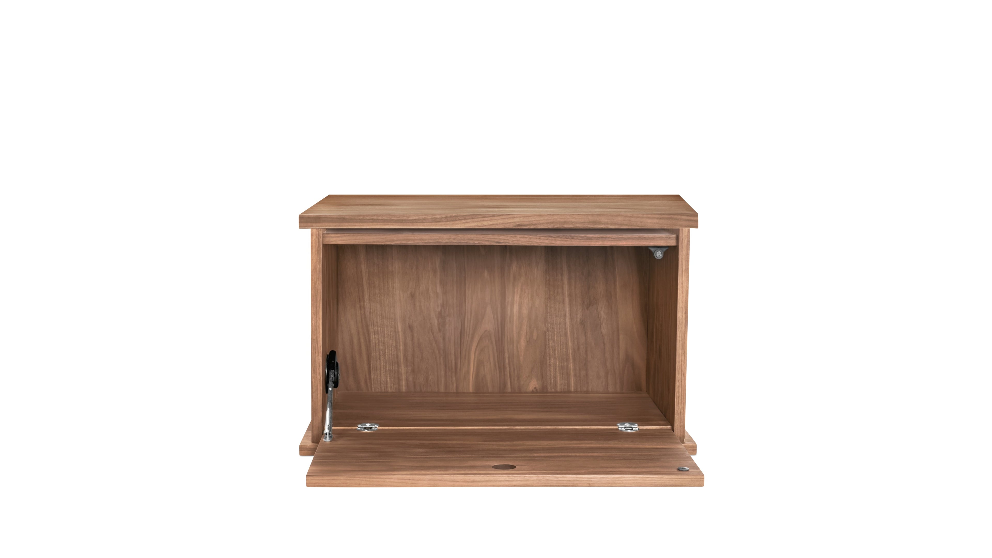 Système de rangement empilable Keep Stacking monobloc, fermé, noyer