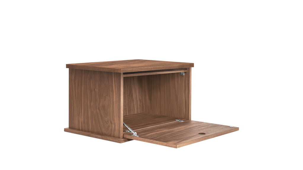 Système de rangement empilable Keep Stacking monobloc, fermé, noyer