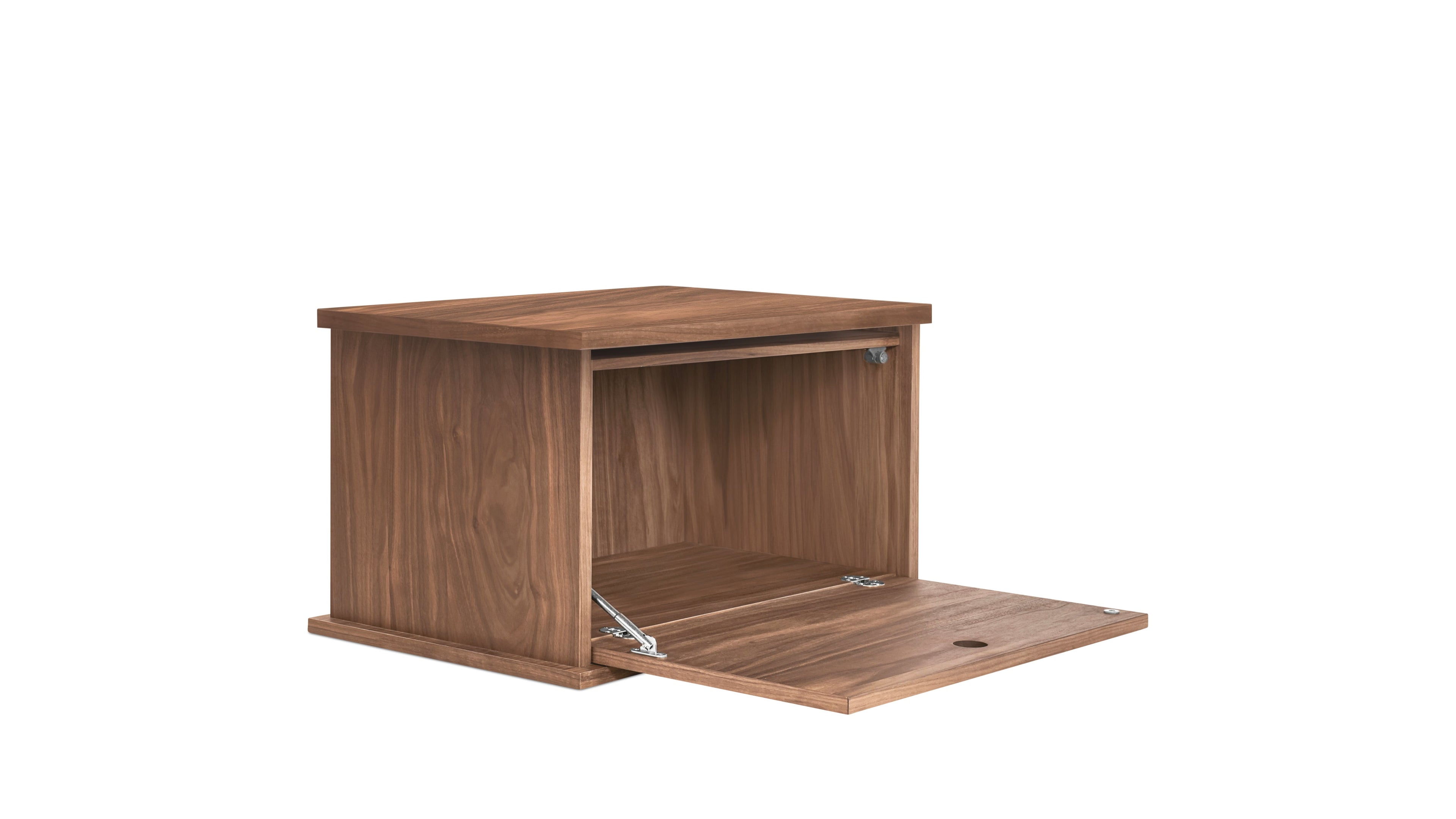 Système de rangement empilable Keep Stacking monobloc, fermé, noyer