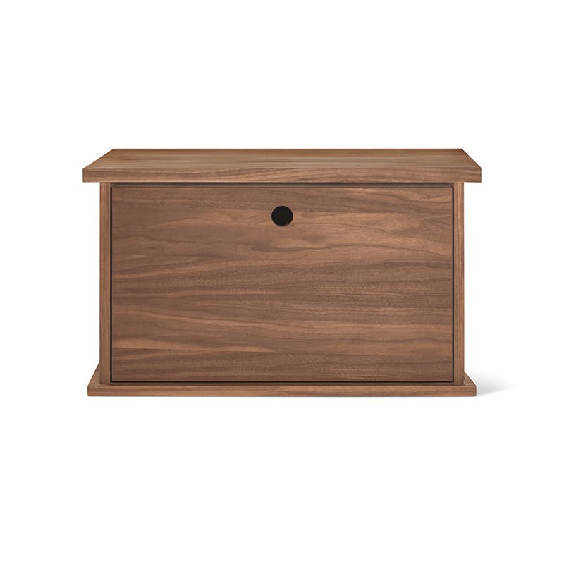 Système de rangement empilable Keep Stacking monobloc, fermé, noyer