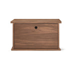 Système de rangement empilable Keep Stacking monobloc, fermé, noyer