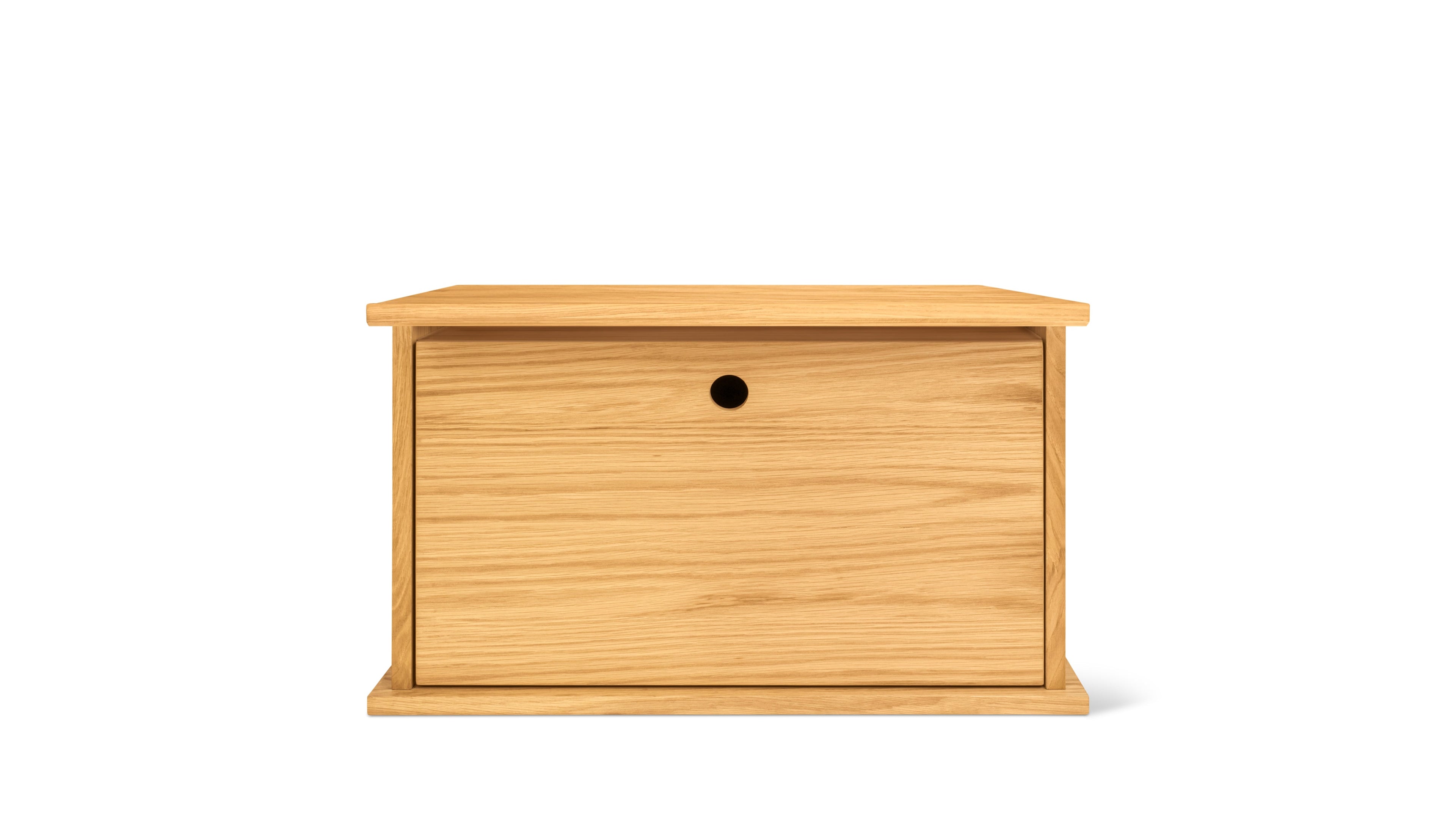 Système de rangement Keep Stacking monobloc fermé en chêne blanc