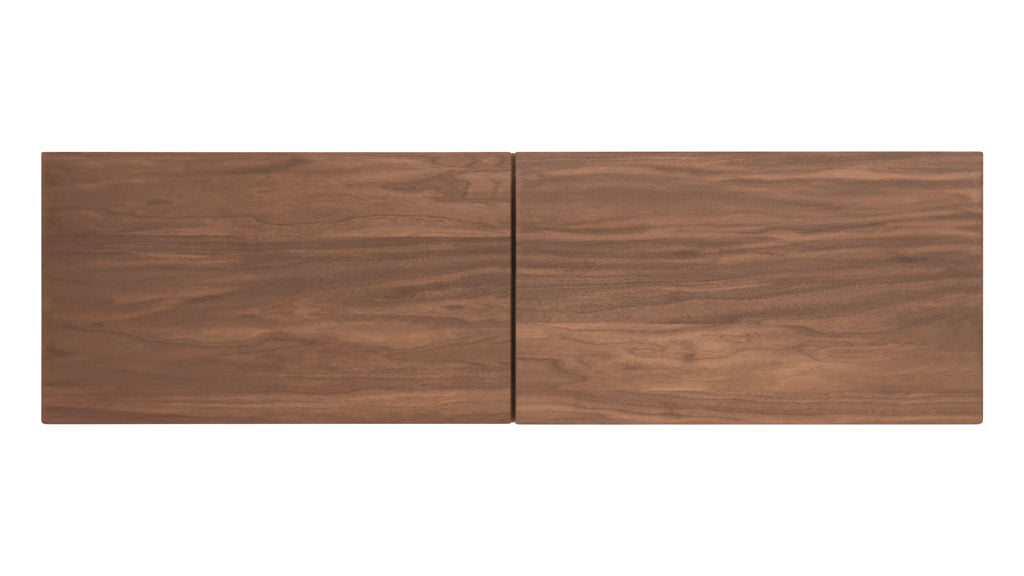 Système de rangement empilable Keep Stacking 4 pièces, ouvert et fermé, noyer