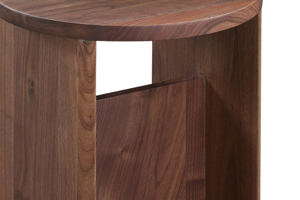 Tabouret de campagne, noyer américain