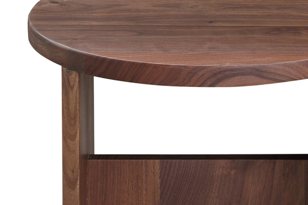 Tabouret de campagne, noyer américain